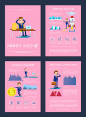 Money Income Business Start up Vector Illustration