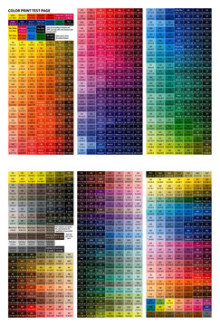 Color Print Test Page