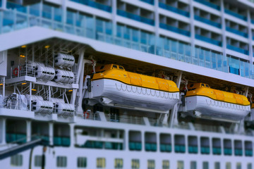 Rettungsboote Kreuzfahrer