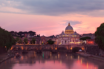Obraz na płótnie Canvas Vatican Sunset
