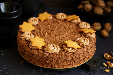 Chocolate cake.
