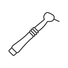 Dental drill linear icon