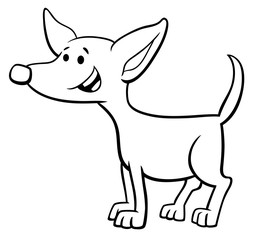 funny puppy cartoon character coloring book