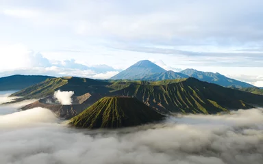 Wandaufkleber Bromo volcano in Indonesia on the island of Java at dawn © YARphotographer