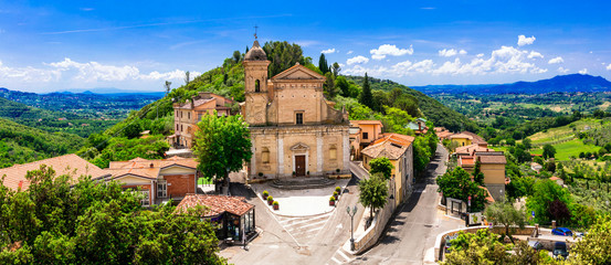 Traditional medieval villages of Italy - scenic borgo Casperia, Rieti province