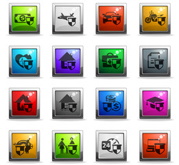 insurance icon set