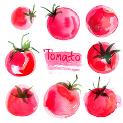 Set tomatoes drawn Mr. Abel background