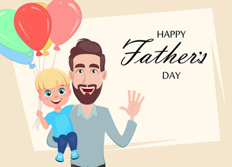 Happy Fathers Day greeting card