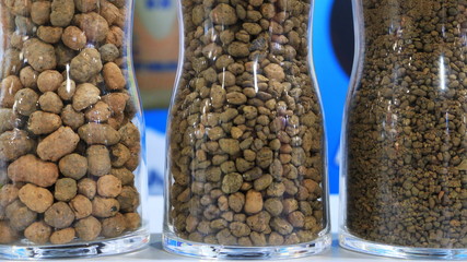 Different types of expanded clay.