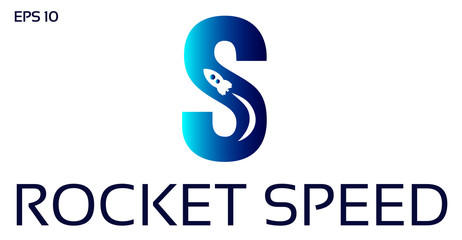 Letter S Rocket Logo Design