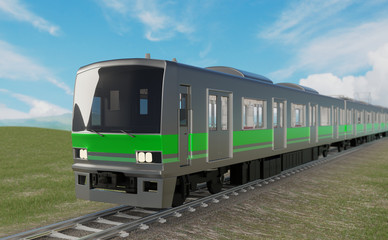 Fototapeta premium 電車イメージ