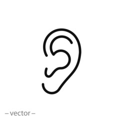 ear icon vector