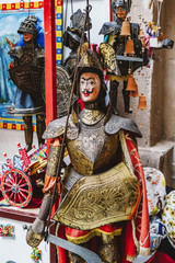 Traditional Sicilian puppets used for The Opera dei Pupi is a theatrical performance of marionettes...