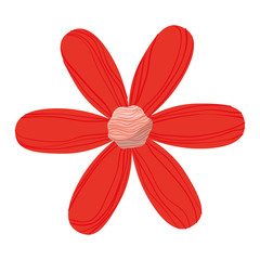 Obraz premium beautiful flower decorative icon vector illustration design