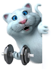 Fun cat - 3D Illustration