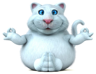 Fun cat - 3D Illustration