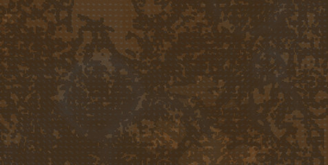 Abstract rusted oxidised punched sheet illustration