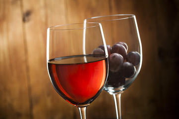 Wino gronowe Kielich Szkło winogron