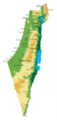 Israel relief map