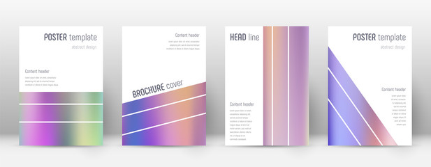 Flyer layout. Geometric pleasing template for Brochure, Annual Report, Magazine, Poster, Corporate Presentation, Portfolio, Flyer. Alive color gradients cover page.
