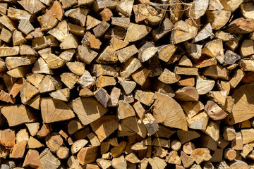 Texture of a Stack of wood