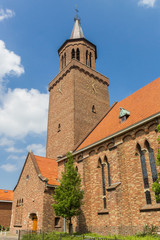 Fototapeta na wymiar Historic Dominicus church in the center of Leeuwarden, Netherlands