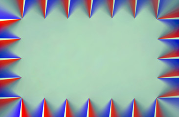 Red white teal and blue gradient