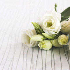 Bouquet of eustoma flowers