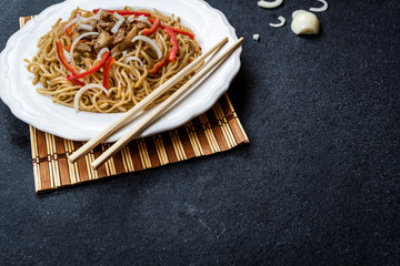 Chinese noodle with meat