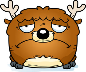 Cartoon Sad Deer