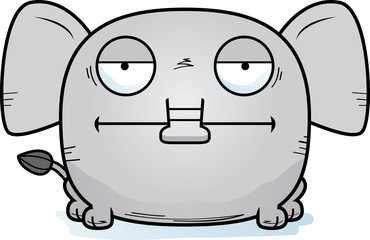 Bored Cartoon Elephant