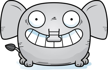 Happy Cartoon Elephant