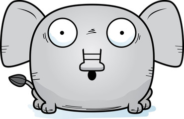 Surprised Cartoon Elephant