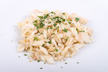 Cod stockfish with parsley - Baccalà in bianco con prezzemolo