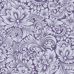 blue pattern with  flowers
