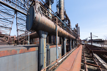 Abandoned steel plant Old Bethlehem Steel Plant in Bethlehem, Pennsylvania