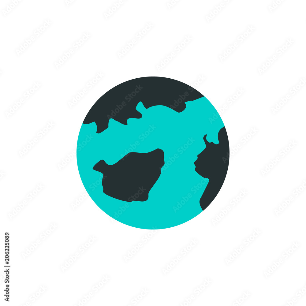 Poster earth icon. element of web icon with one color for mobile concept and web apps. isolated earth icon 