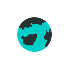 Earth icon. Element of web icon with one color for mobile concept and web apps. Isolated Earth icon can be used for web and mobile
