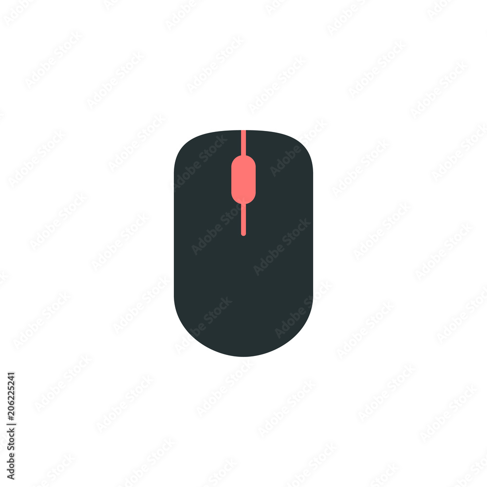 Aufkleber pc mouse icon. element of web icon with one color for mobile concept and web apps. isolated pc mouse