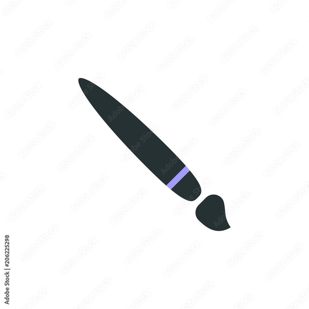 Aufkleber drawing brush icon. element of web icon with one color for mobile concept and web apps. isolated dra