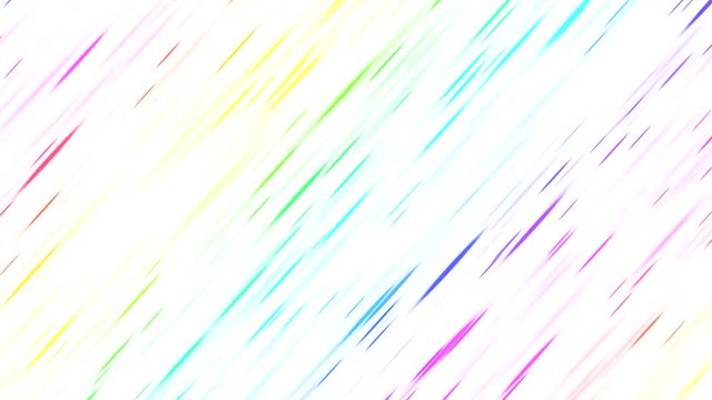 Colorful Diagonal Strokes Background Animation - Loop Rainbow