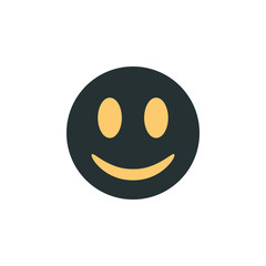 smiley icon. Element of web icon with one color for mobile concept and web apps. Isolated smiley icon can be used for web and mobile