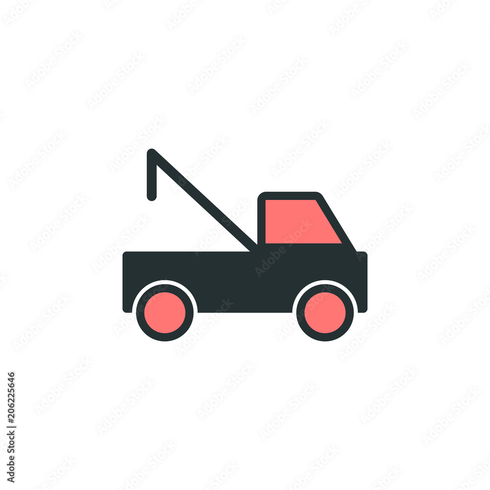 Poster wrecker icon. element of web icon with one color for mobile concept and web apps. isolated wrecker i