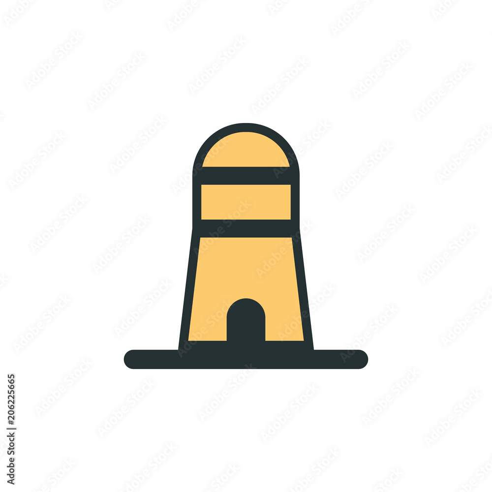 Aufkleber lighthouse icon. element of web icon with one color for mobile concept and web apps. isolated lighth