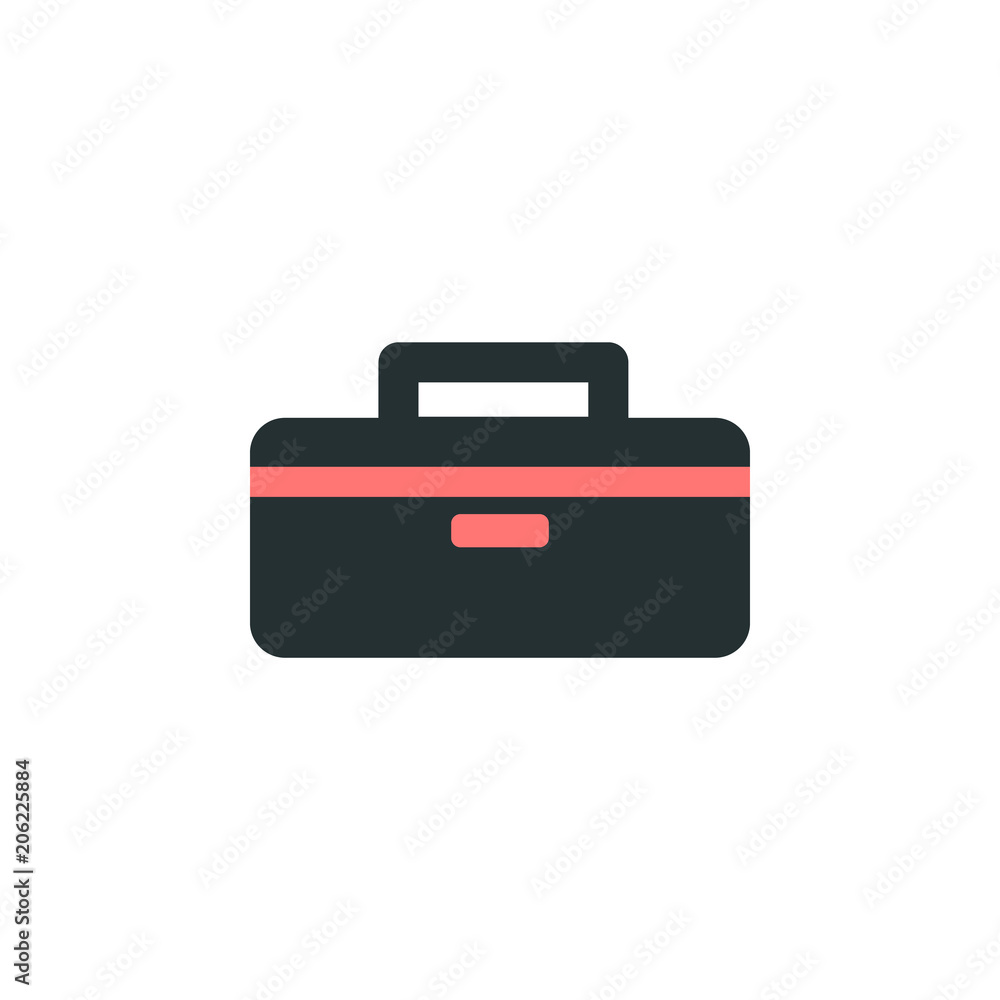 Aufkleber tool bag icon. element of web icon with one color for mobile concept and web apps. isolated tool bag