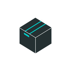 packing box icon. Element of web icon with one color for mobile concept and web apps. Isolated packing box icon can be used for web and mobile