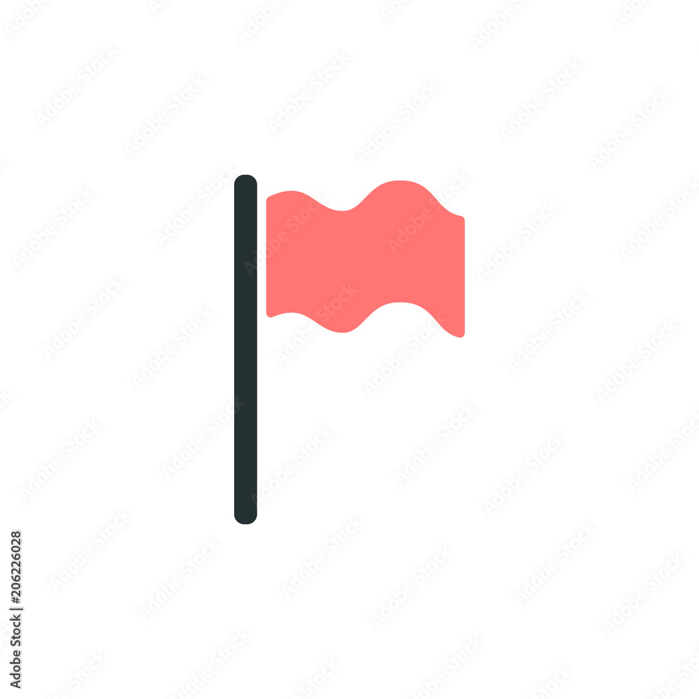 Aufkleber flag icon. element of web icon with one color for mobile concept and web apps. isolated flag icon ca