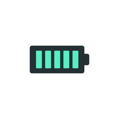 full charge icon. Element of web icon with one color for mobile concept and web apps. Isolated full charge icon can be used for web and mobile