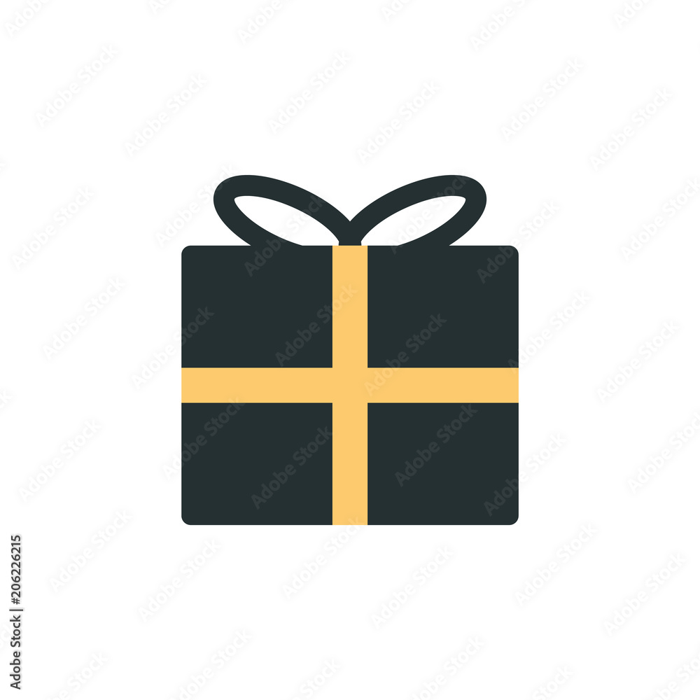 Poster gift box icon. element of web icon with one color for mobile concept and web apps. isolated gift box