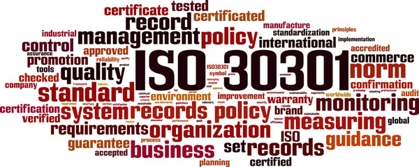 ISO 30301 word cloud